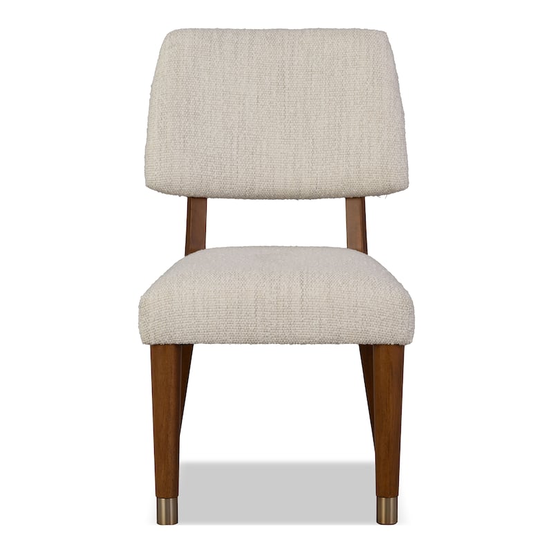 Furniture of America Forma Mid-Century Modern Walnut Solid Wood Dining Chairs (Set of 2)