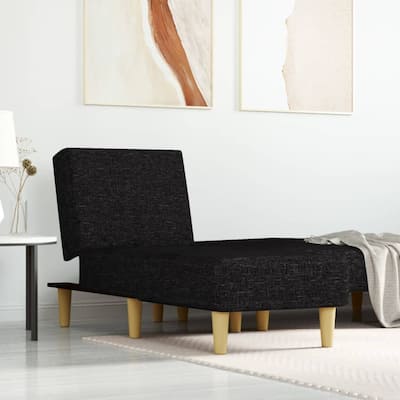 vidaXL Chaise Longue Fabric - 21.7" x 55.1" x 27.6"