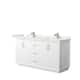 Option White, Bronze Trim, White Quartz Top