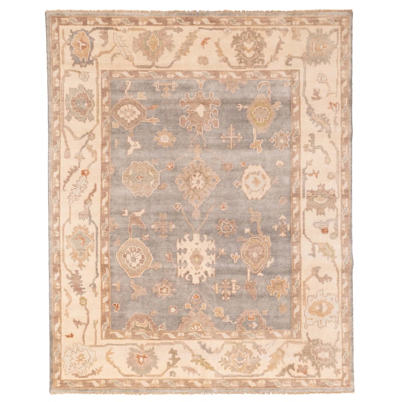 ECARPETGALLERY Hand-knotted Jules Serapi Grey Wool Rug - 8'2 x 10'1