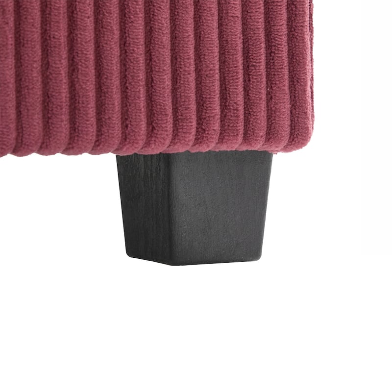 L-Shaped Sectional Sofa with Pull-Out Storage,Ottoman & Pillows 3-Seat with USB Charging,Cup Holder, Convertible Design