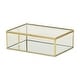 preview thumbnail 8 of 10, Lume Glass & Metal Frame Storage Box