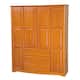 Family 100-percent Solid Wood 4-door Wardrobe (No Shelves Included)