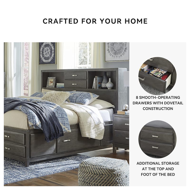 Signature Design By Ashley Caitbrook Storage Bed with 8 Drawers