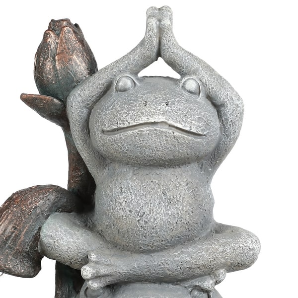 Resin Frog Totem Outdoor Fountain With Led Light Overstock 32113735
