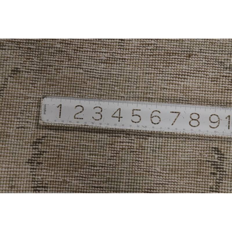 Distressed Tabriz Persian Vintage Rug Hand-Knotted Wool Carpet - 8'11"x 12'9"