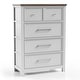 preview thumbnail 23 of 26, Furniture of America Althea Modern Farmhouse 3-Piece Wood Chest and 2 Nightstand Bedroom Set