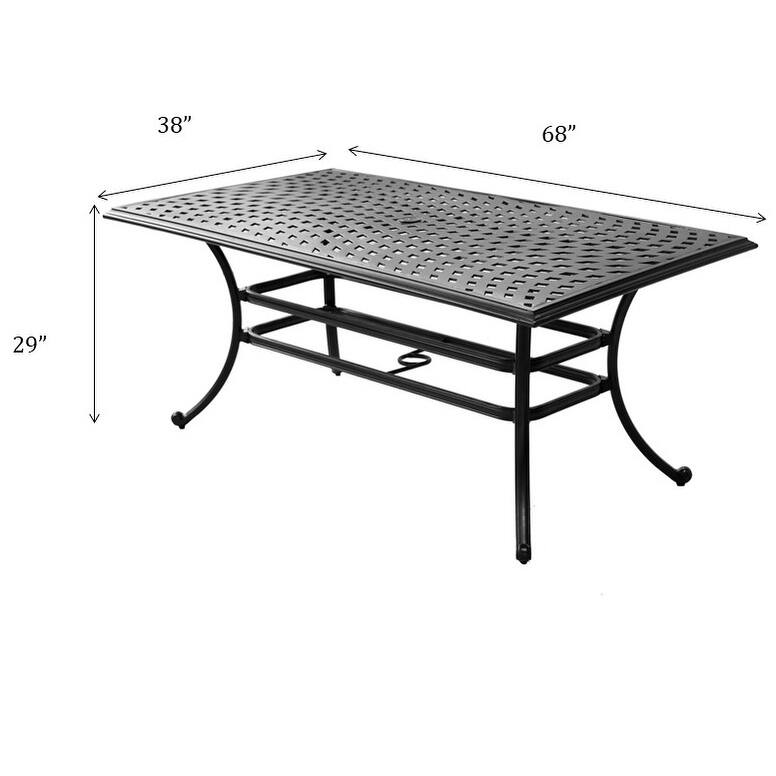 Rectangle DIning table, Espresso Brown