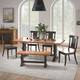 Option Antique Black Chairs and Bench