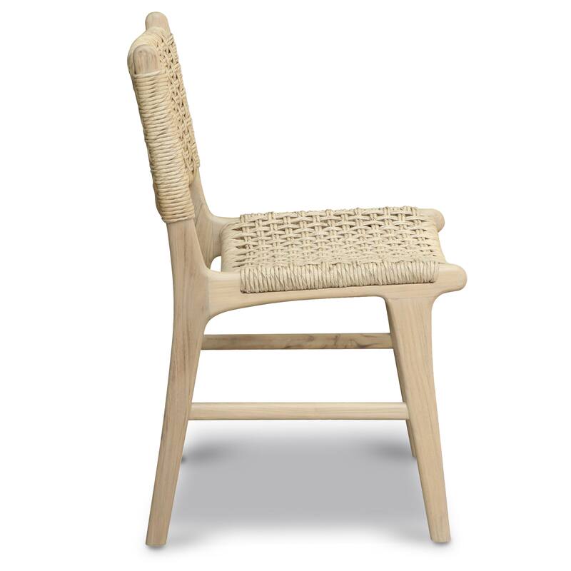 Poly & Bark Batu Indoor/Outdoor Dining Chair - Solid Wood Frame