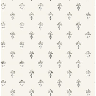Chesapeake Surdiva Ivory Floral Fan Wallpaper