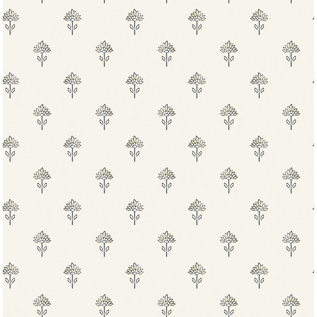 Chesapeake Surdiva Ivory Floral Fan Wallpaper