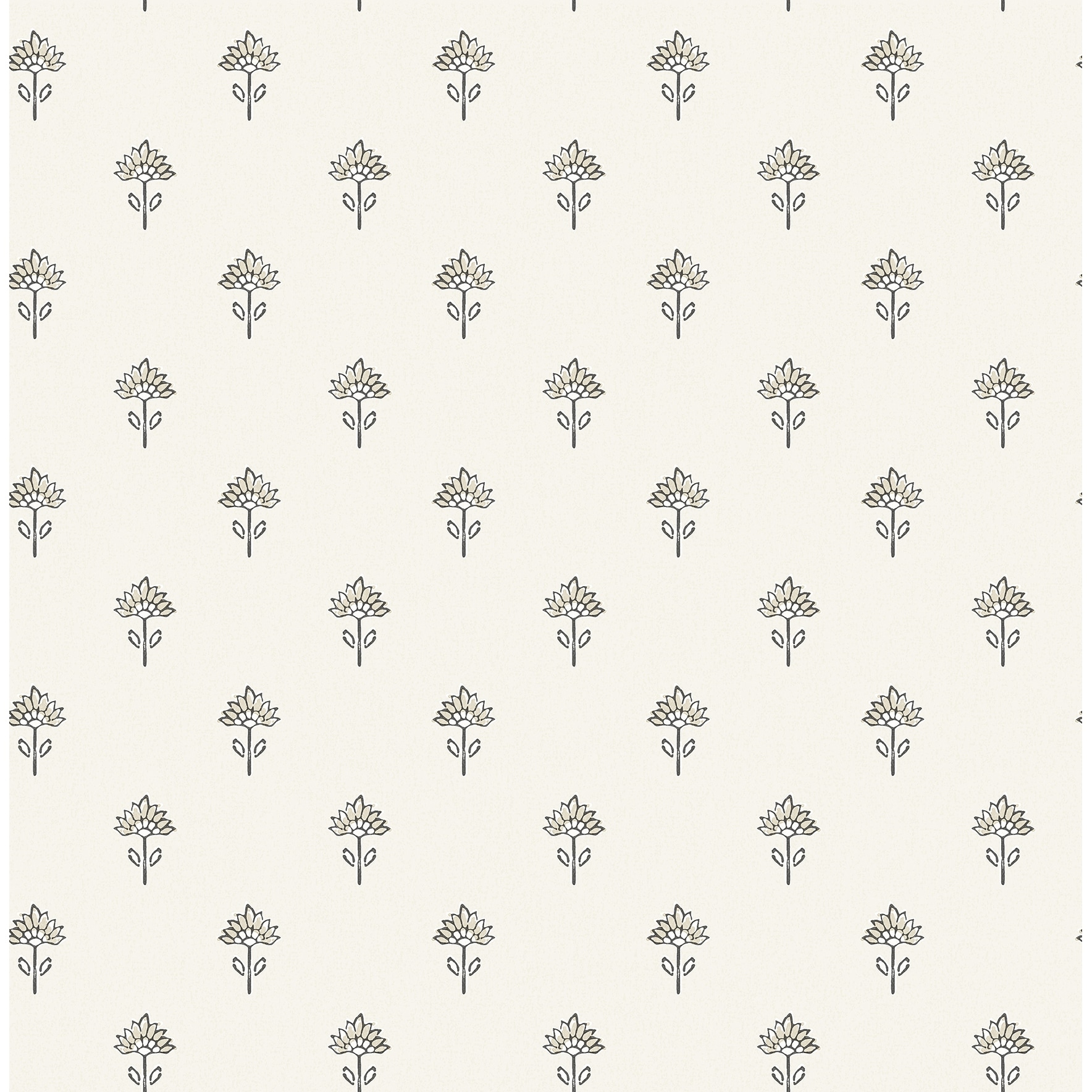 Chesapeake Surdiva Ivory Floral Fan Wallpaper