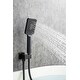 preview thumbnail 27 of 32, Waterfall Wall Mount Roman Tub Filler Faucet 3 Hole Single Handle Bathroom Bathtub Faucet with Hand Shower