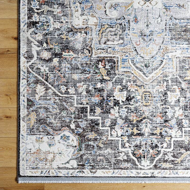 Livabliss Rivaldo Traditional Medallion Area Rug