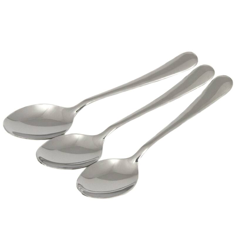 Chef Craft 7.5-Inch Heavy Duty Stainless Steel Tablespoon Set - 3 Sets