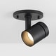 preview thumbnail 2 of 5, Parry - Modern Black Integrated LED Spotlight with Adjustable Light Head, Flush Mount Spotlight and Wall Sconce - 5.12" x 6"