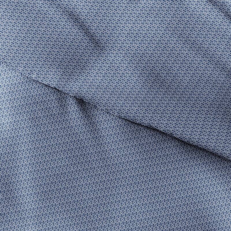 Becky Cameron Blue Diamond Patterned Duvet Cover Set - Twin