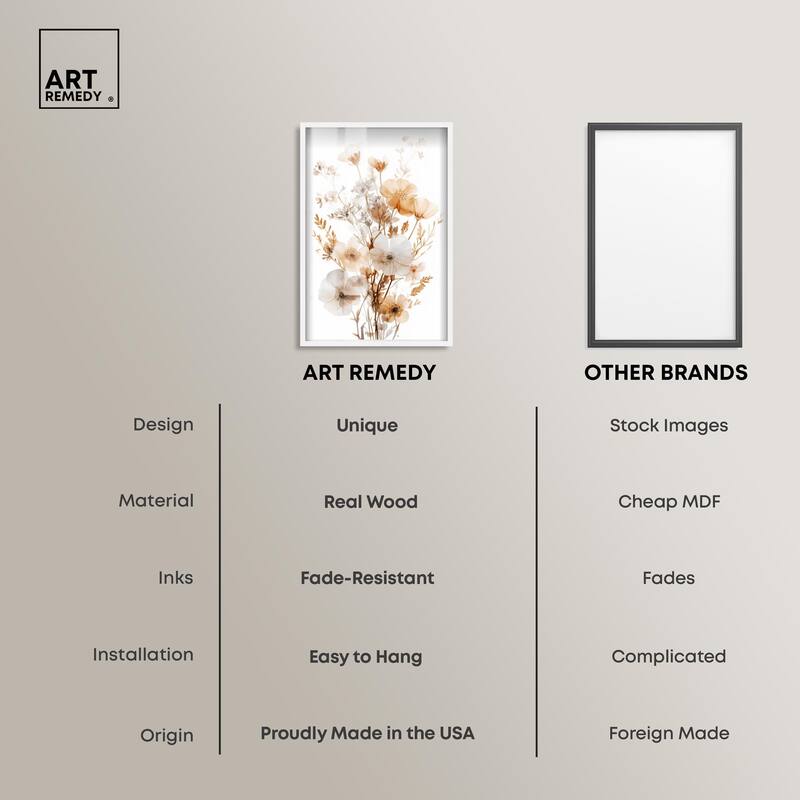 Parchment Petals Shadowbox by Art Remedy