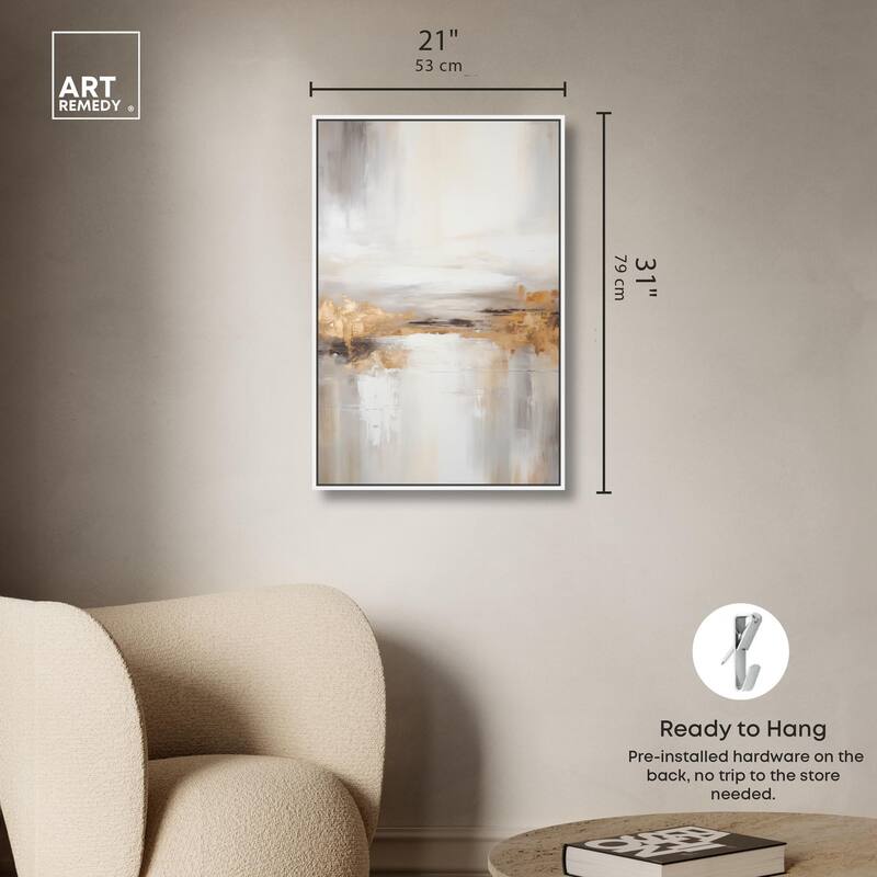 Gold Dust II Canvas by Art Remedy