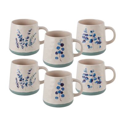 Pfaltzgraff 17-oz Floral Leaves Mugs, Set of 6