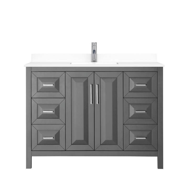 Wyndham Collection Daria 48" Free Standing Single Basin Vanity Set