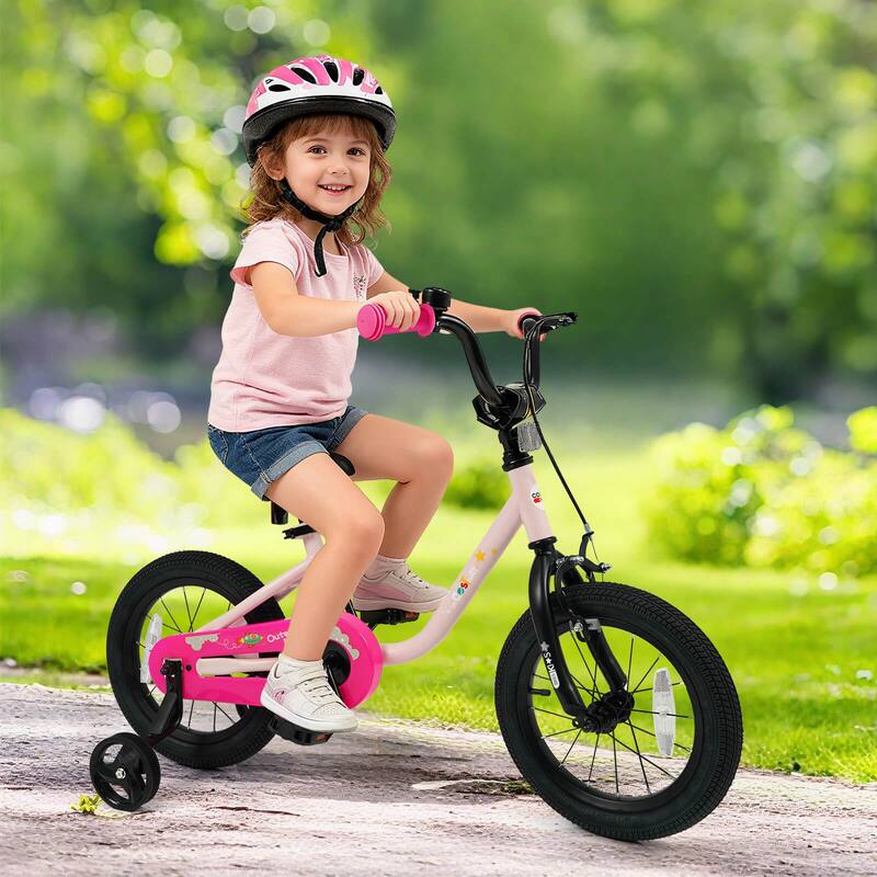Costway 12-Inch Kids Bicycle with Adjustable Seat Front Handbrake & - See Details