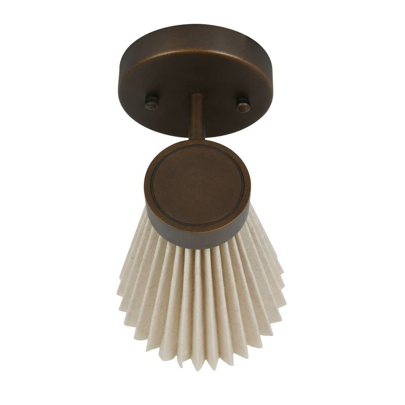Beacon Lighting Amore 1 Light Pleated Wall Bracket