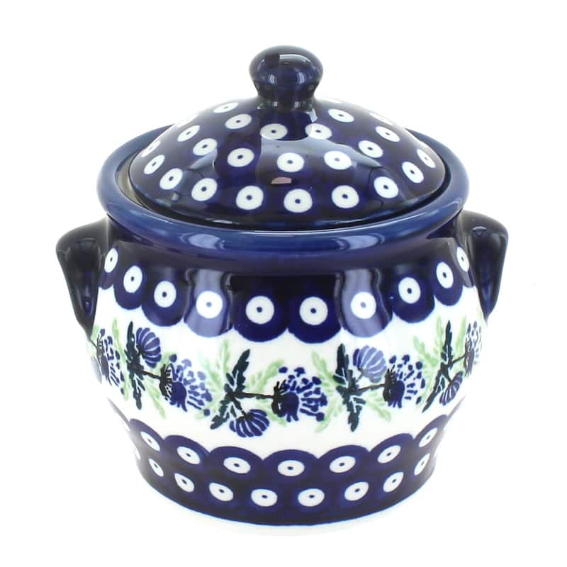 Blue Rose Polish Pottery 1096 Zaklady Small Canister - Sweet Annie
