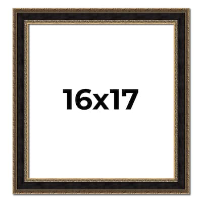 16x17 Frame Gold Antique Vintage Sold Wood Picture Frame | 1.75 Inch