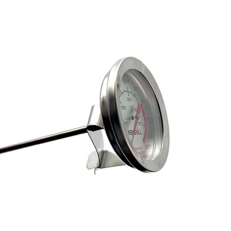 Nexgrill Stainless Steel 12" Deep Fry Thermometers with Clip - Silver