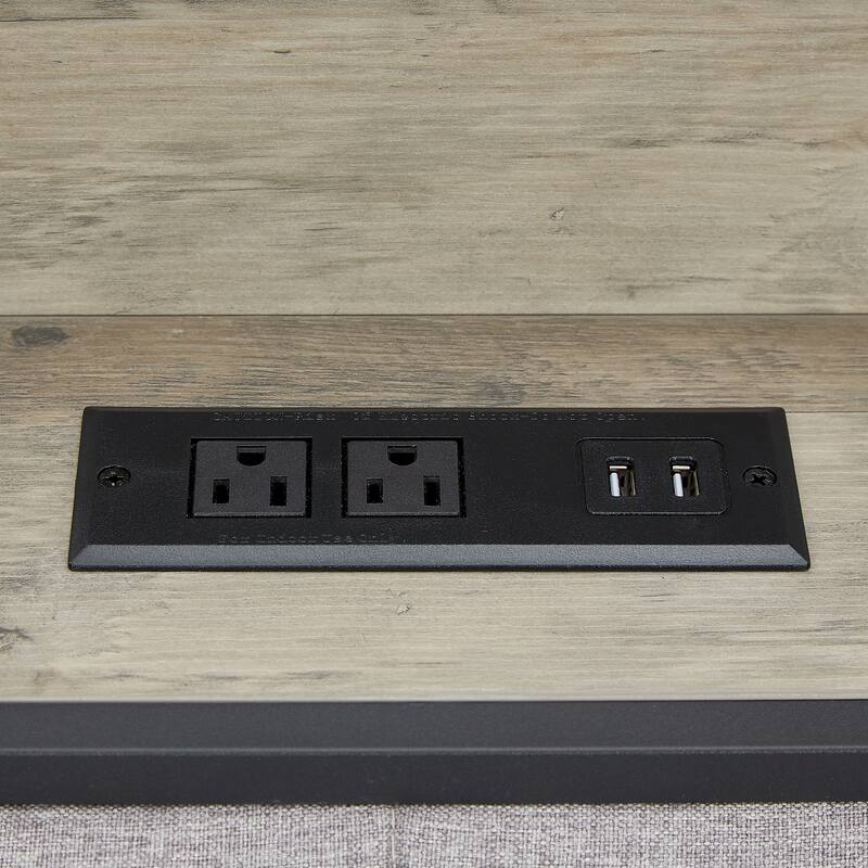 Full and Queen Size Bed Frame with Charging Station and Storage.