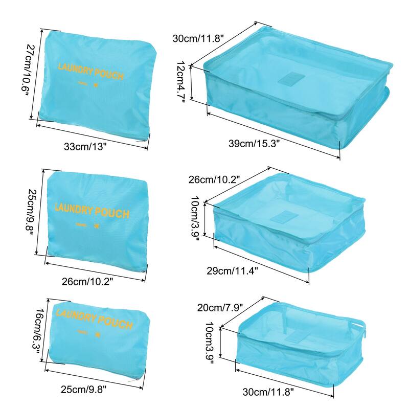 6Set Packing Cube, Luggage Packing Organizer Travel Bags