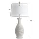 preview thumbnail 7 of 9, SAFAVIEH Lighting Bentlee Grey 30-inch LED Table Lamp (Set of 2) - 15"x15"x30"