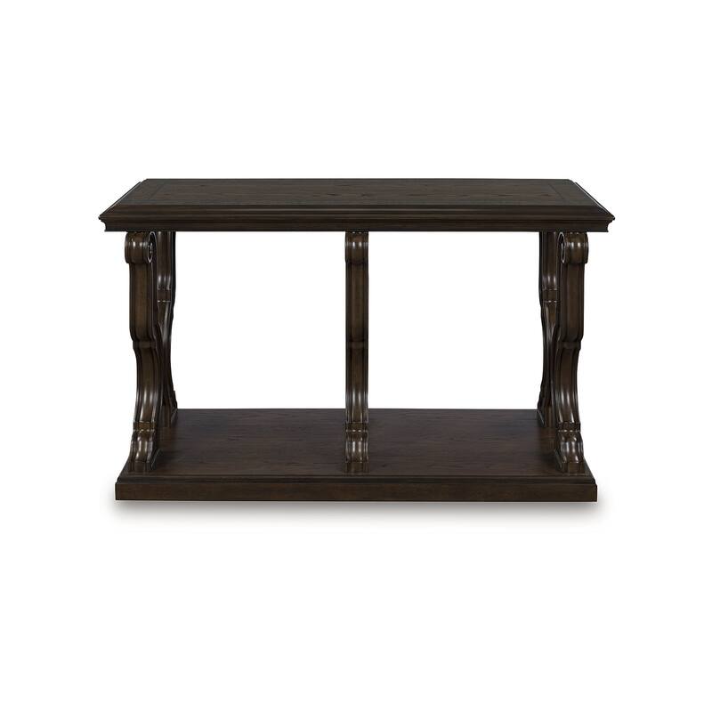 Signature Design by Ashley Maylee Dark Brown Sofa Table - 51.5" W x 19" D x 28.38" H
