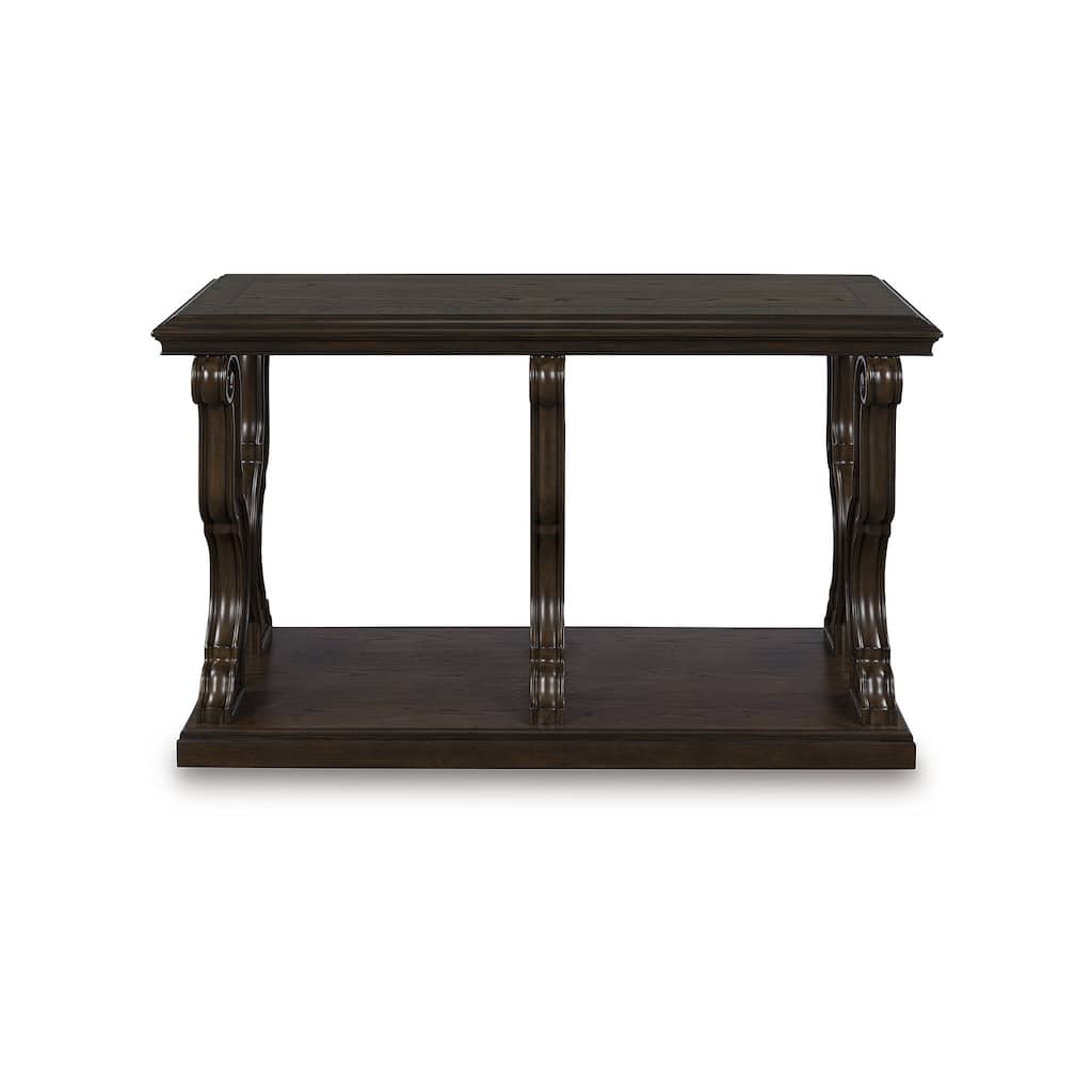 Signature Design by Ashley Maylee Dark Brown Sofa Table - 51.5" W x 19" D x 28.38" H