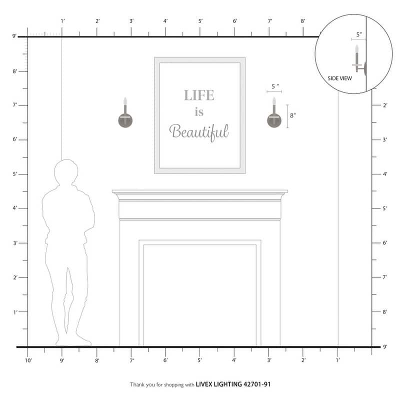 Livex Lighting 1-Light Wall Sconce, 42701