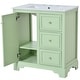 preview thumbnail 15 of 56, 30" bathroom vanity cabinet with ceramic basin, 3 drawers and adjustable shelves