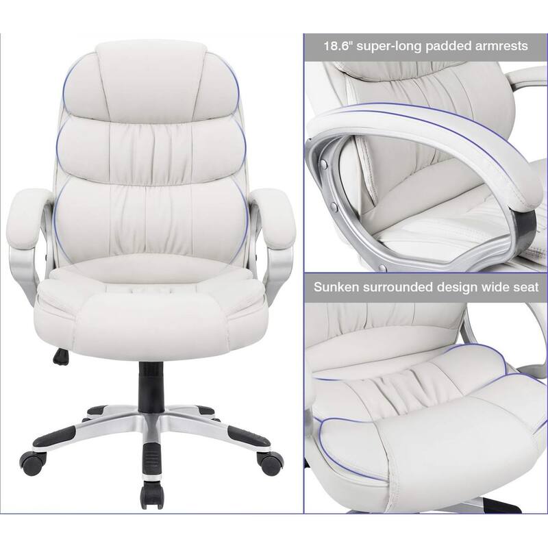 Homall High Back Office Chair - PU Leather Ergonomic Desk Chair