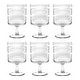 preview thumbnail 1 of 8, Abode Homewares Beaded Acrylic Stacking Wine Glass -14.8 oz - Set of 6 Clear