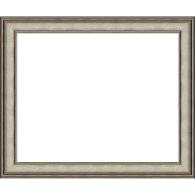 Amanti Art Mezzanine Antique Silver Framed Dry Erase Magnetic Board