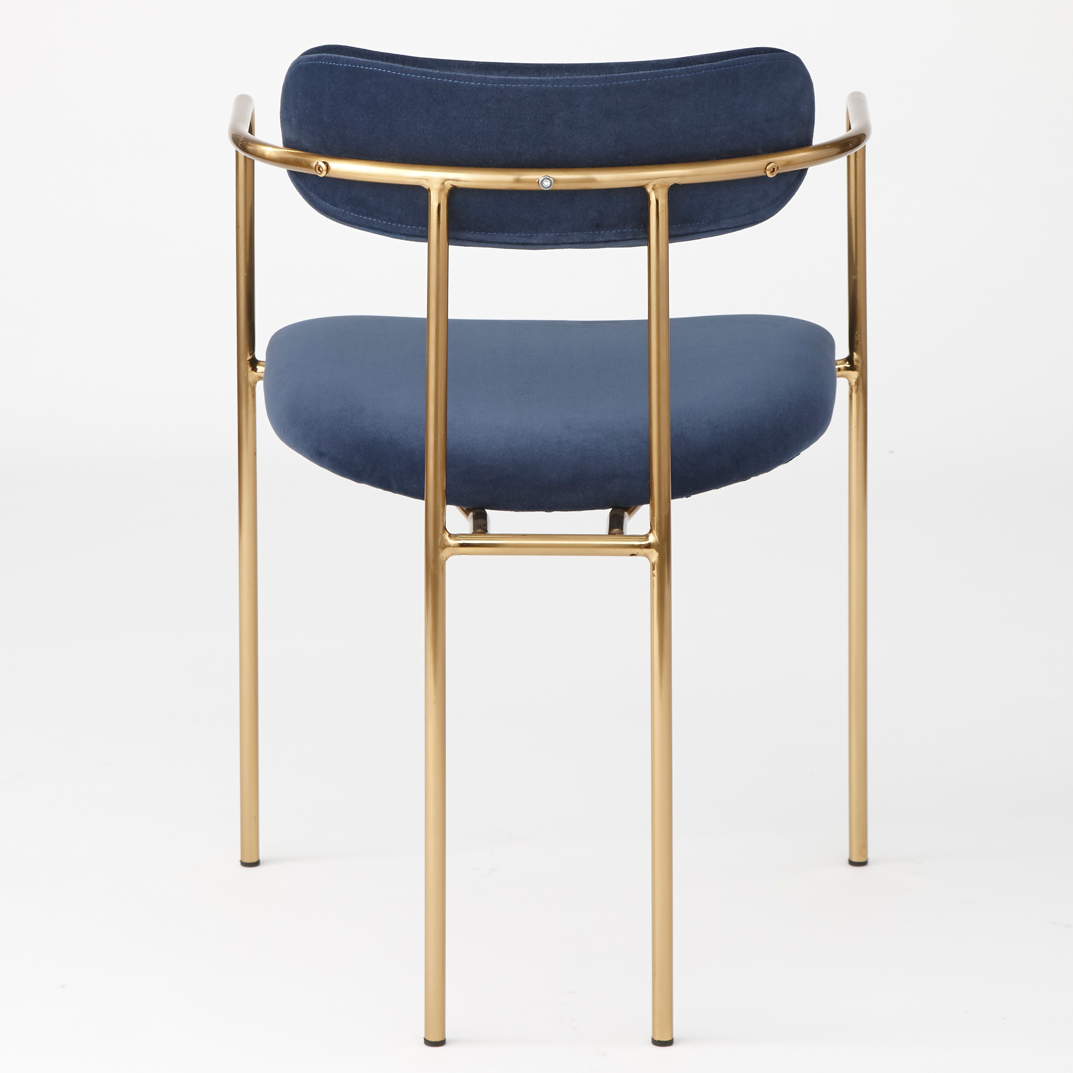 Simple living retro velvet dining arm chair store
