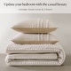 preview thumbnail 35 of 39, Harbor House Anslee Taupe 3 Piece 100% Cotton Yarn Dyed Duvet Cover Set with Overlap Closure Shams