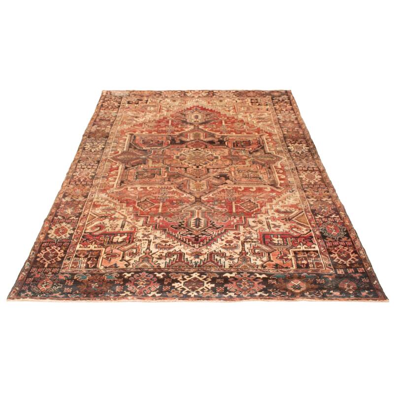 ECARPETGALLERY Hand-knotted Sarabi Red Wool Rug - 7'9 x 11'1