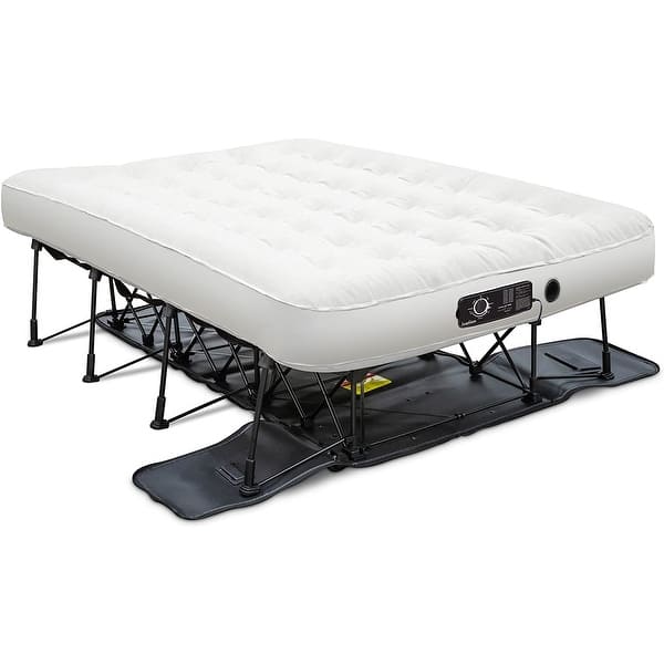 slide 2 of 5, Ivation EZ-Bed (Full Size) Air Mattress w/ Deflate Defender Technology Dual Auto Comfort Pump