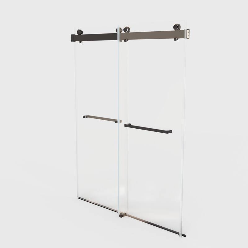 56-60"W x 76"H Frameless Double Sliding Shower Door