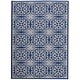preview thumbnail 34 of 129, Nourison Jane Floral Medallion Indoor only Area Rug 5' 3" x 7' 3" - Navy/Ivory