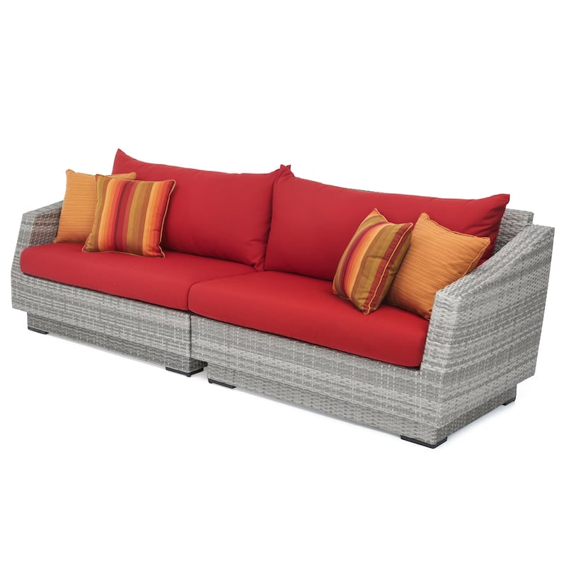 Cannes 4 Piece Sunbrella Outdoor Patio Sectional & Table