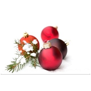 red christmas baubles