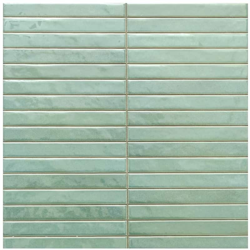 Castilla 14x14 Glossy Porcelain Textured Ribbed Tile - Wall, Backsplash